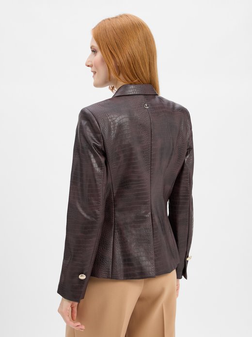 Damen Kunstlederblazer - Jaydin