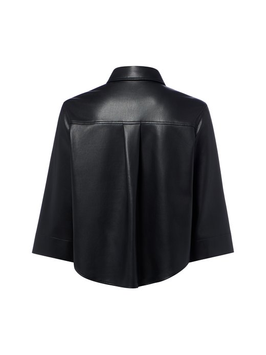 Damen Kunstlederbluse - Feleda