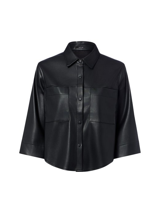 Damen Kunstlederbluse - Feleda