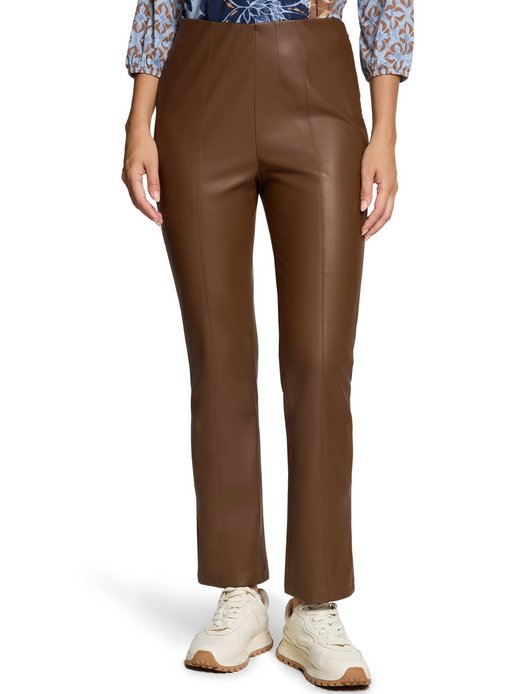 Damen Kunstlederhose