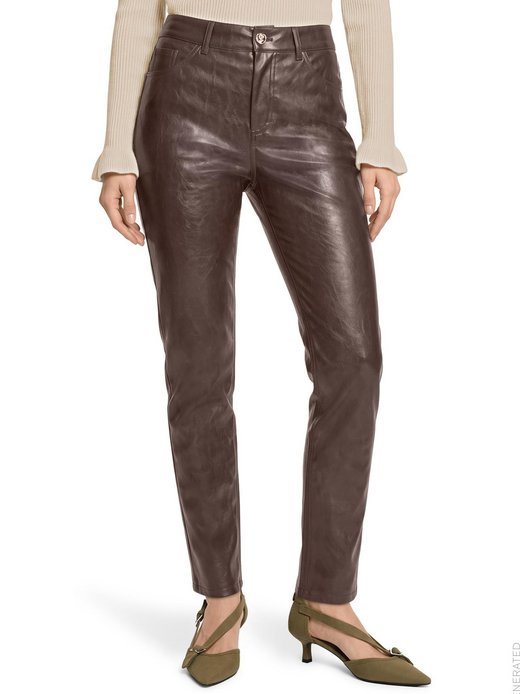 Damen Kunstlederhose