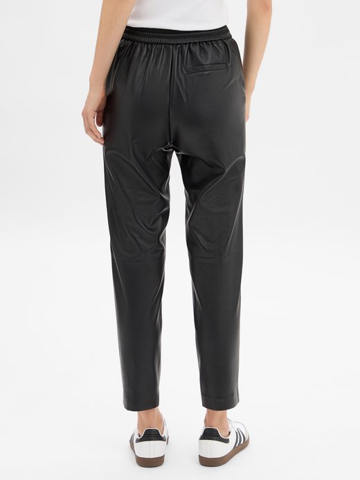 Damen Kunstlederhose