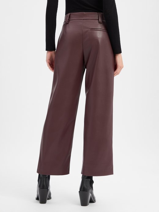 Damen Kunstlederhose