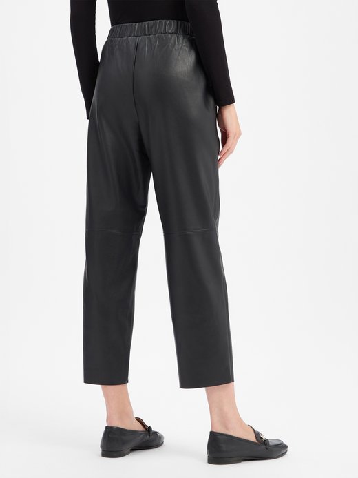 Damen Kunstlederhose