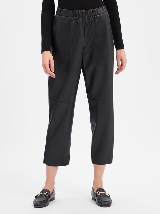 Damen Kunstlederhose