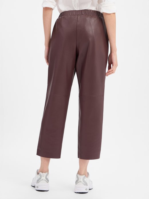 Damen Kunstlederhose