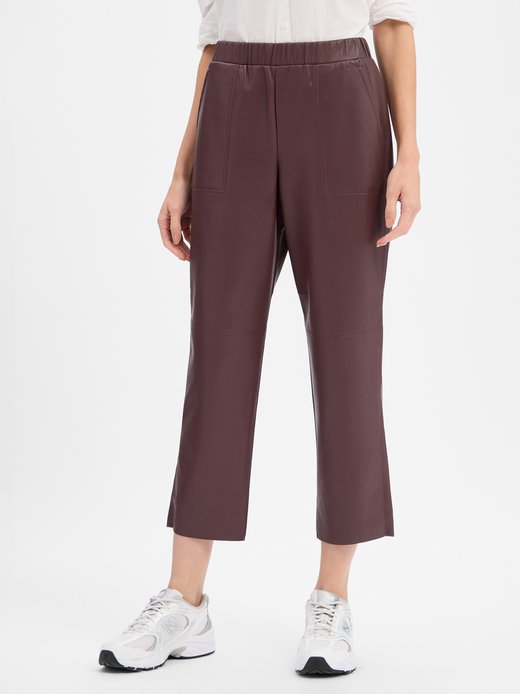 Damen Kunstlederhose