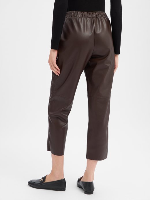 Damen Kunstlederhose