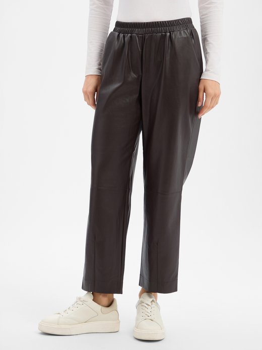 Damen Kunstlederhose