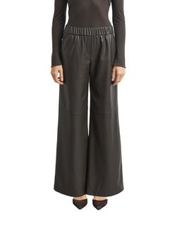 Damen Kunstlederhose