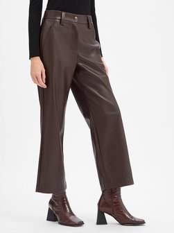 Damen Kunstlederhose