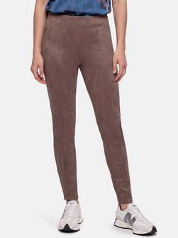 Damen Kunstlederhose