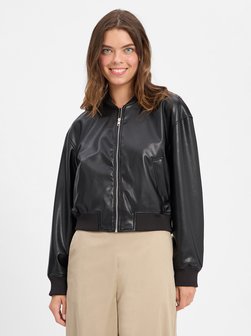 Artikelbild Damen Kunstlederjacke - Attitude-1_B von HUGO BLUE in schwarz uni