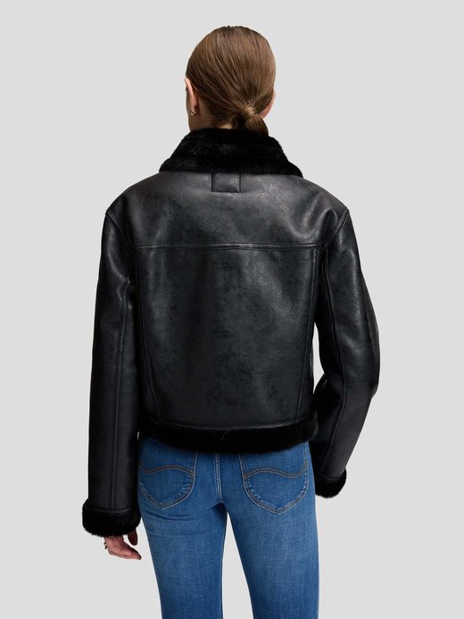 Damen Kunstlederjacke - Aviator