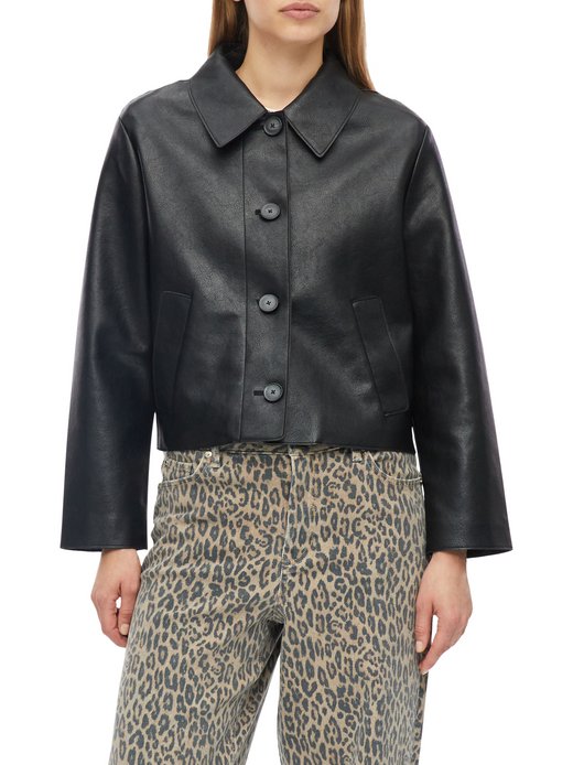 Damen Kunstlederjacke