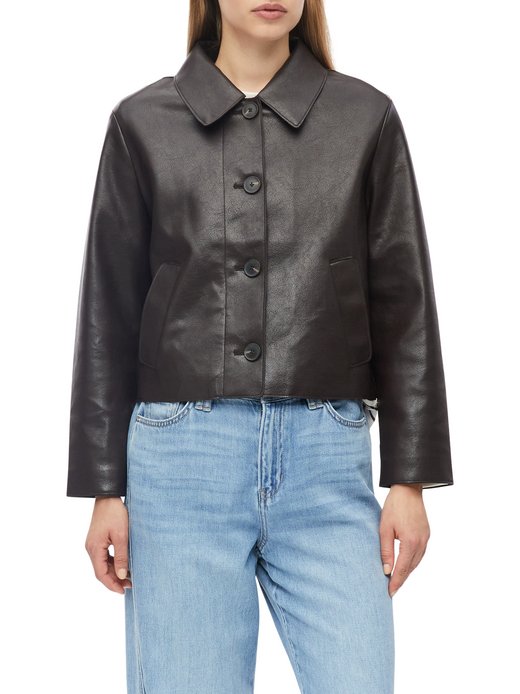 Damen Kunstlederjacke