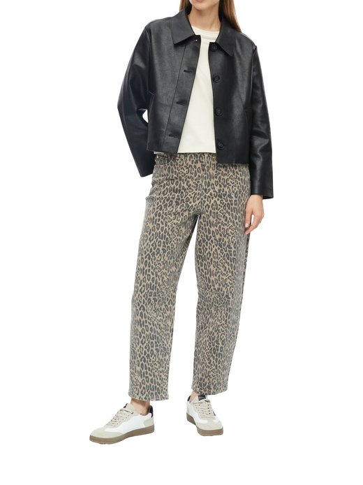 Damen Kunstlederjacke