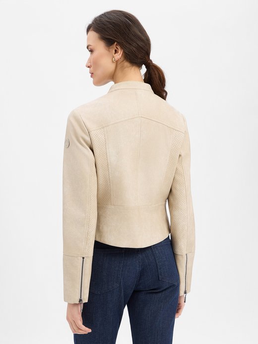 Damen Kunstlederjacke