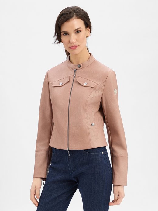 Damen Kunstlederjacke