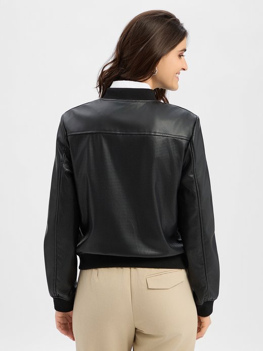 Damen Kunstlederjacke