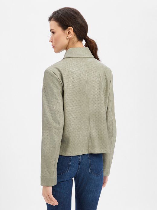 Damen Kunstlederjacke