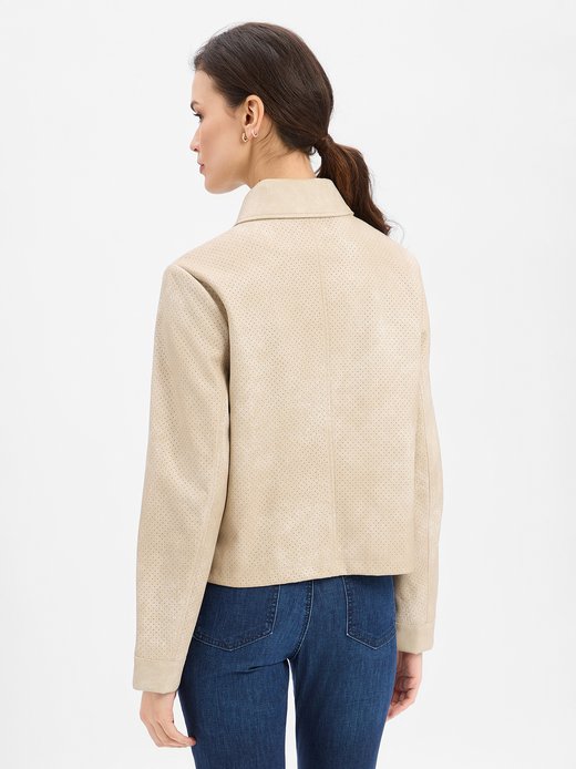 Damen Kunstlederjacke