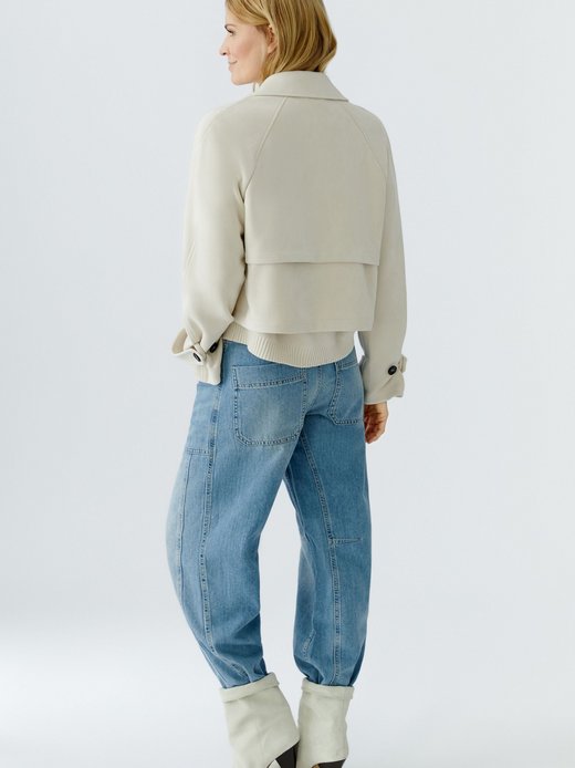 Damen Kunstlederjacke