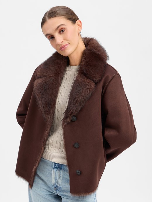 Damen Kunstlederjacke