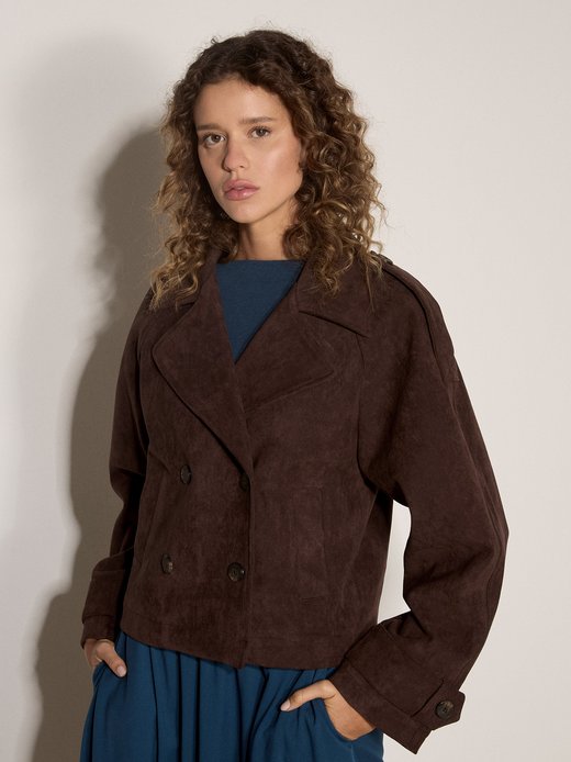 Damen Kunstlederjacke