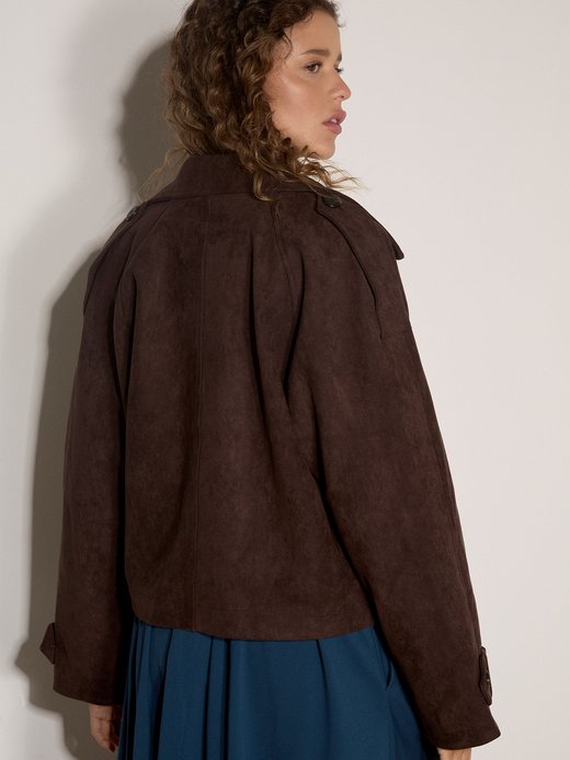 Damen Kunstlederjacke