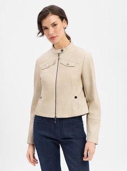 Damen Kunstlederjacke