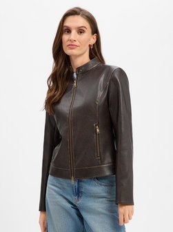 Damen Kunstlederjacke