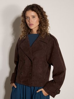Damen Kunstlederjacke