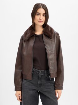 Damen Kunstlederjacke