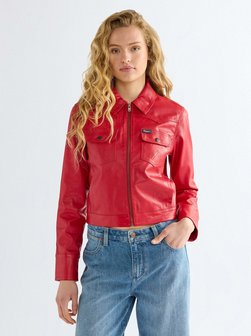 Damen Kunstlederjacke