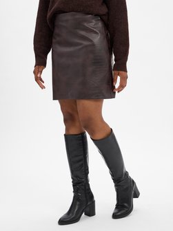 Damen Kunstlederrock - Saron