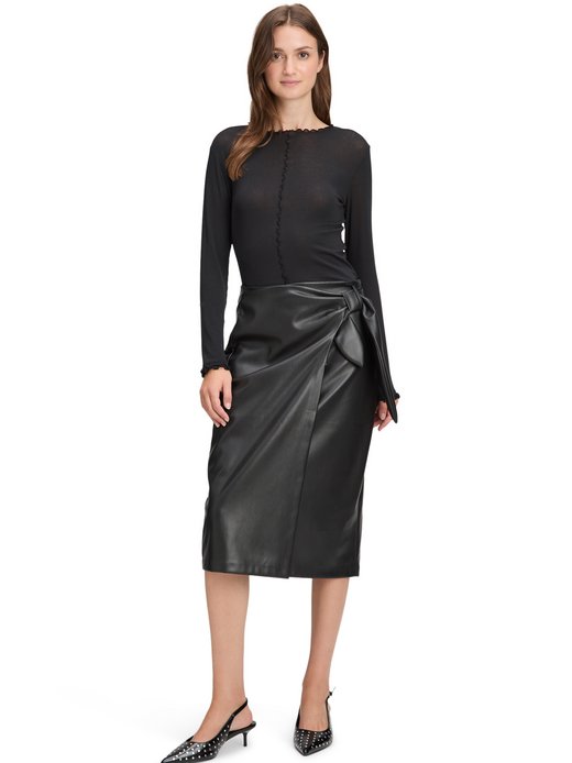 Damen Kunstlederrock