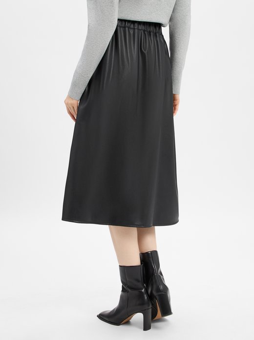 Damen Kunstlederrock