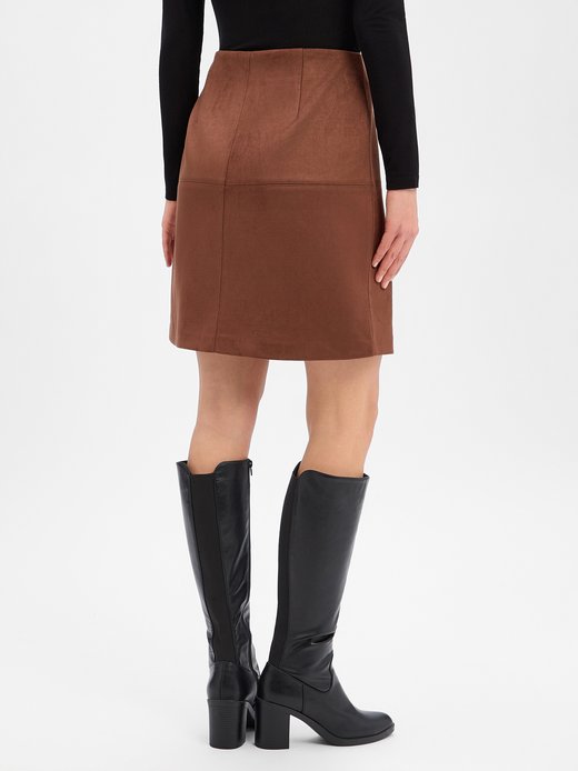 Damen Kunstlederrock