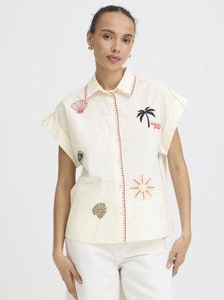 Damen Kurzarm-Bluse BYJESSEL
