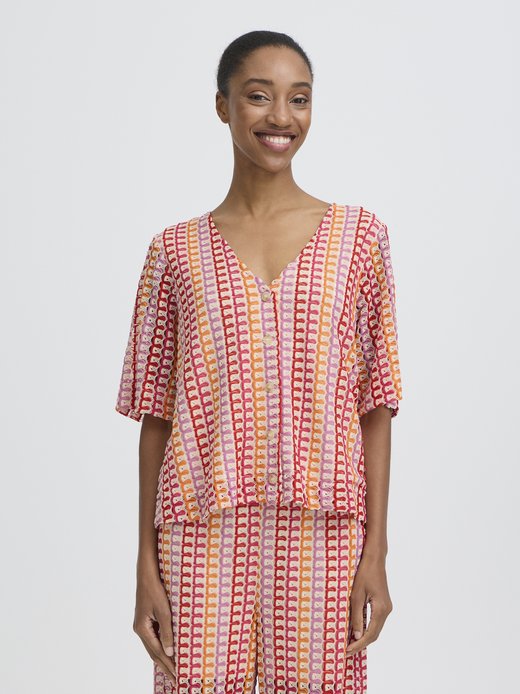 Damen Kurzarm-Bluse BYPRISCA