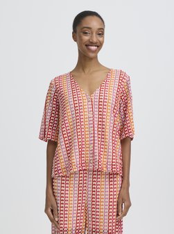 Damen Kurzarm-Bluse BYPRISCA