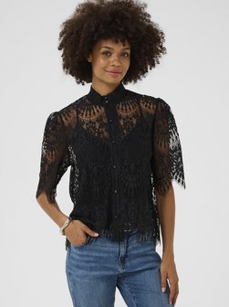 Damen Kurzarm-Bluse CUokram