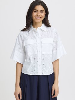 Damen Kurzarm-Bluse FRBLAIR