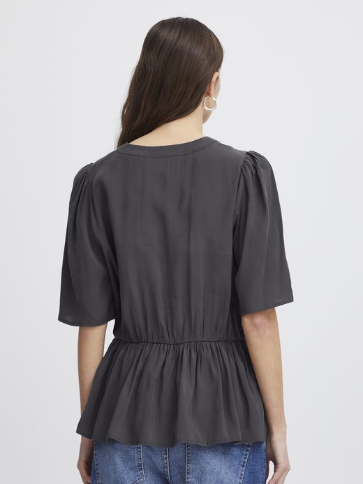 Damen Kurzarm-Bluse IHCINOMA