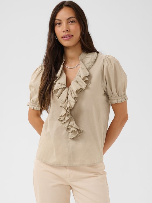 Damen Kurzarm-Bluse LousaSZ