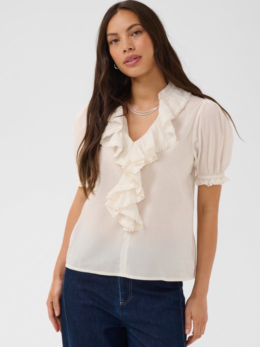 Damen Kurzarm-Bluse LousaSZ