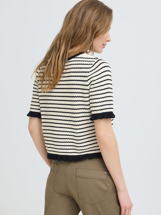 Damen Kurzarm-Bluse PZCENTA