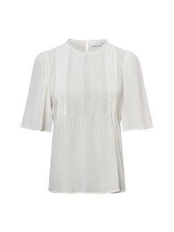 Damen Kurzarm Blusenshirt - Visefina