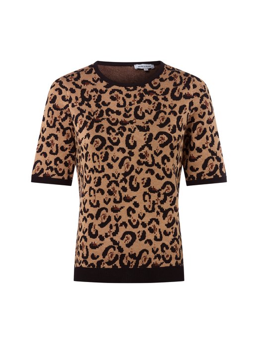 Damen Kurzarm-Feinstrickpullover